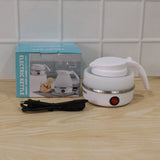 Collapsible Travel Electric Kettle 600ml Foldable Silicone Water Boiler