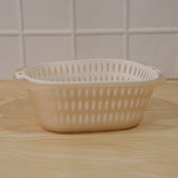 2 in 1 Plastic Double Drain Basket – Multi-Purpose Kitchen Tool