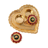 Heart Shape Kumkum Holder – Elegant Pooja Accessory for Festivals