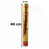 Golden Party Popper Confetti Cannon Shooter for Birthday and Celebr...