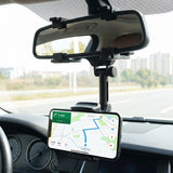 360 Degree Car Rear View Mirror Mobile Phone Holder Adjustable Mount