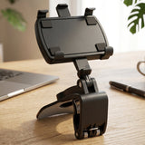 Car Phone Holder – 360° Rotatable Dashboard Clip Mount