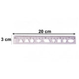 Student Geometry Ruler Set – Accurate 20cm Drawing Tools