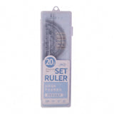 Student Geometry Ruler Set – Accurate 20cm Drawing Tools