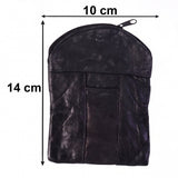 Leather Mini Zipper Pouch – Compact Coin & Card Organizer for Men & Women