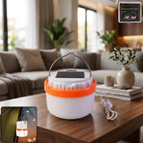 Solar Rechargeable LED Emergency Light Portable Camping Lantern Lam...