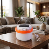 Solar Rechargeable LED Emergency Light Portable Camping Lantern Lam...