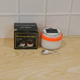 Solar Rechargeable LED Emergency Light Portable Camping Lantern Lam...