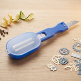 Fish Scaler Scraper with Lid Scale Remover Skin Cleaner for Kitchen