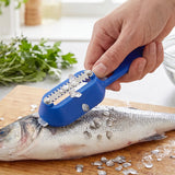 Fish Scaler Scraper with Lid Scale Remover Skin Cleaner for Kitchen