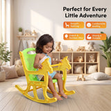 Kids Plastic Horse Rocking Chair, Baby Rocker Seat with Backrest