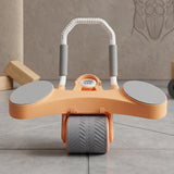 Automatic Rebound Abdominal Exercise Roller Wheel with Elbow Support