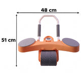 Automatic Rebound Abdominal Exercise Roller Wheel with Elbow Support