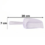 Multipurpose Plastic Scoop Set Clear Flour Coffee Sugar Grain Scoops (3 Pc Set)