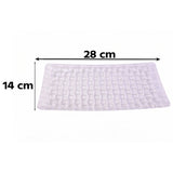 Transparent Glass Serving Tray 11 Inch Rectangular Basketweave Platter