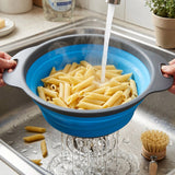 Foldable Silicone Strainer – Space-Saving Kitchen Drainer with Handles