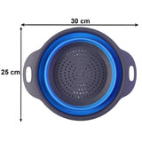 Foldable Silicone Strainer – Space-Saving Kitchen Drainer with Handles