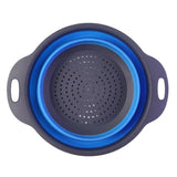 Foldable Silicone Strainer – Space-Saving Kitchen Drainer with Handles