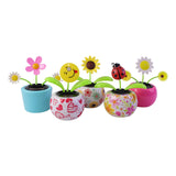 Solar Dancing Flower Toy with Pot for Car Dashboard and Desk Decor