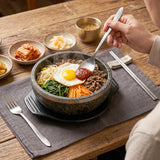 Portable Stainless Steel Cutlery Set Fork Spoon Chopsticks Pouch (4 Pc Set)