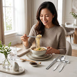 Portable Stainless Steel Cutlery Set Spoon Fork Chopsticks with Pouch (4 Pc Set)