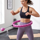 Smart Fitness Hula Hoop with Weighted Ball Detachable Waist Exerciser
