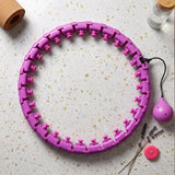 Smart Fitness Hula Hoop with Weighted Ball Detachable Waist Exerciser