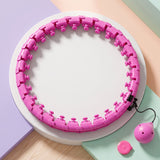 Smart Fitness Hula Hoop with Weighted Ball Detachable Waist Exerciser