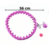 Smart Fitness Hula Hoop with Weighted Ball Detachable Waist Exerciser