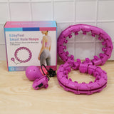 Smart Fitness Hula Hoop with Weighted Ball Detachable Waist Exerciser