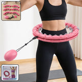 Adjustable Smart Weighted Hula Hoop with Massage Ball for Waist Slimming