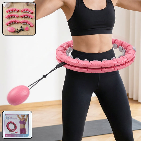 Adjustable Smart Weighted Hula Hoop with Massage Ball for Waist Slimming