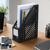 Plastic Vertical File Holder Stand – Keeps Desk Organized and Clutter-Free