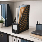 Plastic Vertical File Holder Stand – Keeps Desk Organized and Clutter-Free