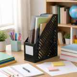 Plastic Vertical File Holder Stand – Keeps Desk Organized and Clutter-Free