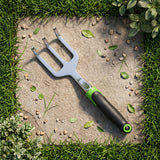 3 Prong Garden Hand Cultivator Fork Stainless Steel Tool Ergonomic Handle