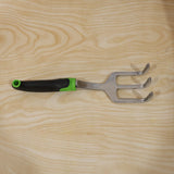 3 Prong Garden Hand Cultivator Fork Stainless Steel Tool Ergonomic Handle