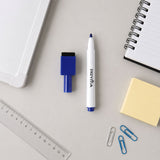 2 in 1 Whiteboard Marker Pen – With Eraser Cap & Vivid Blue Ink