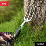 Garden Hand Fork 3 Tine Stainless Steel Digging Tool Ergonomic Handle