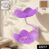Flower Shape Double Layer Soap Dish – Wall Mount, Self Draining
