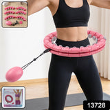 Adjustable Smart Weighted Hula Hoop with Massage Ball for Waist Slimming