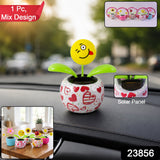 Solar Dancing Flower Toy with Pot for Car Dashboard and Desk Decor