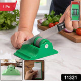 Compact Knife Sharpener with Adhesive Base, Manual Roller Blade Sharpener, knife sharpner