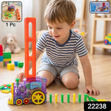 Automatic Domino Laying Train Engine Toy with Light and Music for K...