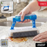 3 in 1 Multi Purpose Cleaning Brush with Soap Dispenser Sponge Scrubber