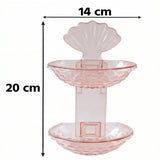2 In 1 Double Layer Plastic Soap Dish Holder Wall Mounted Self Adhesive