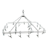 Stainless Steel Square Multi Clip Drying Hanger for Socks, Baby Clothes