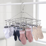 Stainless Steel Square Multi Clip Drying Hanger for Socks, Baby Clothes