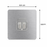 Self-Adhesive Transparent Wall Hook – Damage-Free, Reusable Holder